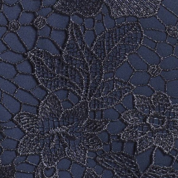 Adrianna Papell NEW Jewel Embellished Lace Gown with Mesh Godet Insets DressπHP - Picture 8 of 9